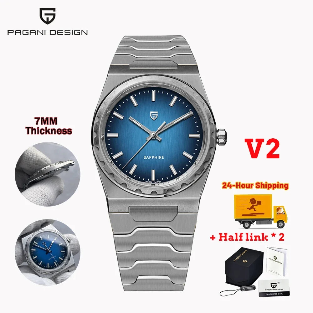 PAGANI DESIGN 222 – Ultra-Thin 7mm Men’s Quartz Watch