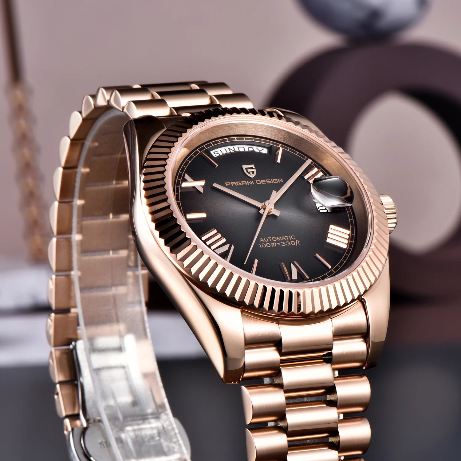 PAGANI DESIGN DD36 – Rose Gold Men’s Automatic Watch